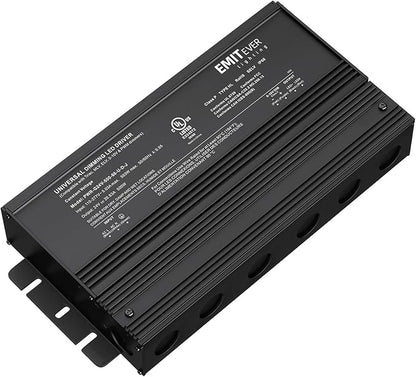 EMITEVER Dimmable Led Driver, 500W AC 110V-277V to DC 24V Transformer, 5-in-1 Dimming: ELV/MLV/TRIAC / 0-10V / 1-10V / 10V PWM/Potentiometer, Waterproof IP67 and UL Listed