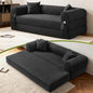 Convertible Sofa Bed,80" Folding Sleeper Sofa Bed Queen with Pillows & Storage,Corduroy Pull Out Couch Boneless Couches for Living Room,Compressed Couch in a Box,Deep Gray
