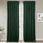 StangH Dark Green Velvet Curtains Christmas Luxury Blackout Window Panels for Bedroom Curtains Energy Efficient Thick Rod Pocket Curtain Drapes for Holiday Decor, W52 x L84, 2 Panels