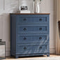 Farmhouse 4 Drawer Dresser for Bedroom, 35" Tall Small Dressers & Chest of Drawers, Rustic Wood Dresser with Metal Handle, Storage Organizer Closet for Living Room, Hallway, Entryway