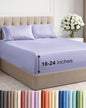 Extra Deep Twin XL Sheet Set - 4 Piece Breathable & Cooling Sheets - Hotel Luxury Bed Sheets Set - Easy & Secure Fit - Soft, Wrinkle Free & Comfy Sheets Set - Lavender Sheet Set w/Extra Deep Pockets