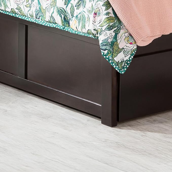 AFI Concord Full Size Platform Bed with Footboard & Twin Trundle in Espresso