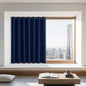 NICETOWN Navy Blue Blackout Curtain for Boys Room, Grommet Privacy Window Treatment Thermal Insulated Room Darkening Sliding Glass Door Drape for Bedroom, 1 Panel, W100 x L72