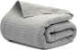 Salt Earth Organic Cotton Throw Blanket, Queen, 90"X92" Waffle Throws for Home, Bedrooms, Outdoor & Office Couch, Modern Room Decor Blankets, Lightweight, All Season Western Blanket (Scottish Grey)