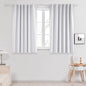 Deconovo Blackout Curtains, Thermal Insulated, W52 x L45 2 Panels, Back Tab, Machine Washable, Room-Darkening Drapes for Bedroom/Living Room Star White