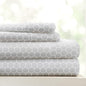 Linen Market Double-Brushed Patterned Microfiber Twin Sheet Set 3 Piece – Oeko-TEX Certified Ultra Soft & Wrinkle-Free - 16" Deep Pocket Sheets - Easy Care Twin Size - Honeycomb Light Gray