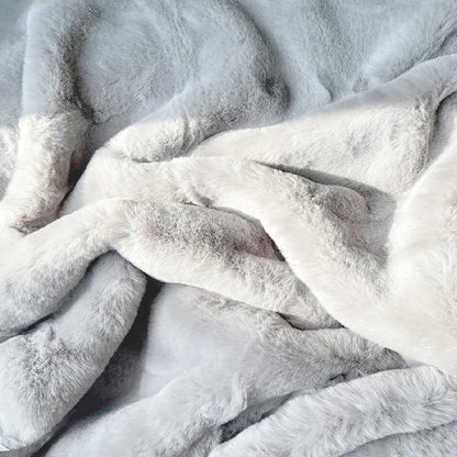 Grey Faux Rabbit Washable Furry Fur Area Rugs for Living Room Bedroom Gray Fluffy Sheepskin Rug Nursery Decor 4x6 Area Rug