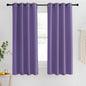 NICETOWN Blackout Short Curtain 63 inches Long for Windows, Thermal Insulated Curtain Grommet Room Darkening Window Treatment for Bedroom/Living Room, 1 Panel, W46 x L63, Lilac Purple