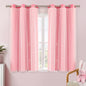 XiDi Pink Curtains for Girls Room, Kids Bedroom Blackout Curtains, Hot Pink Room Darkening Decor, 1 Panel