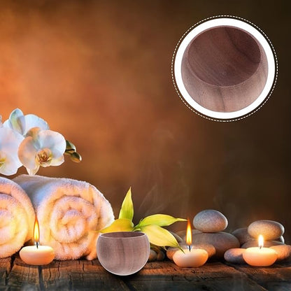 Wooden Essential Oil Diffuser Small Portable Fragrance Diffuser Stand for Home Office Bedroom Natural Walnut Scent Diffusing Adornment Stylish Desktop Decoration