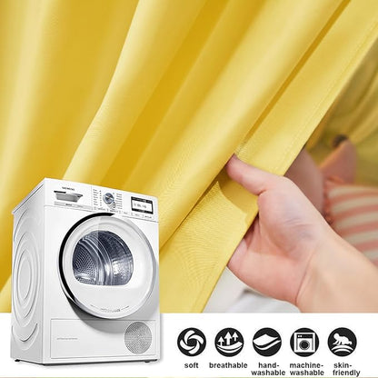 Akiky Kids Bed Canopy for Crib & Twin Size with Ruffles Dreamcatcher, Boys Princess Girls Nursery Room Decor Toddler Baby Dome Round Hanging Tent Curtains Skirt Over Bed Reading Nook Play Yellow