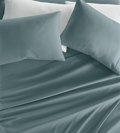 Linen Market Bed Sheets for Full Size Bed (Ocean) - Sleep Better Than Ever with These Soft and Cooling Full Sheets - Deep Pocket Fits 16" Thick Beds - 4 Piece Full Sheet Set