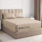 Extra Deep Twin Sheet Set - 4 Piece Breathable and Cooling Sheets - Hotel Luxury Bed Sheets Set - Easy & Secure Fit - Soft, Wrinkle Free and Comfy Sheets Set - Cream Sheet Set with Extra Deep Pockets