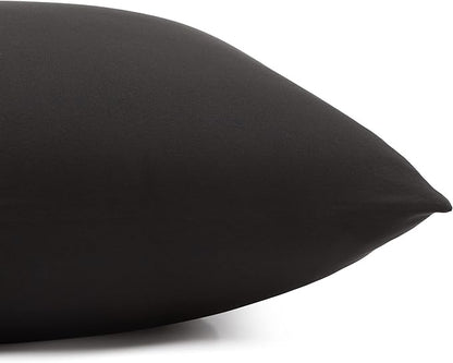 Amazon Basics Lightweight Super Soft Easy Care Wrinkle Free Microfiber 3 Piece Bed Sheet Set with 14-Inch Deep Pockets, Twin, Black, Solid, Kids, Men & Women Bedding (Pack of 4)