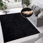 Black Fluffy Rug 5x8 Area Rugs for Bedroom Fuzzy Bunny Washable Fur Rugs for Living Room Teen Room Nursery Rectangle Rug