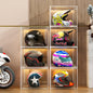 Clear Stackable Plastic Storage Bins with Magnetic Lid, Dustproof Book & Cosmetic Display Cases, Large Figures Collectibles Showcase, Shoe Box, Protection Organizer (XL, Count, 3)