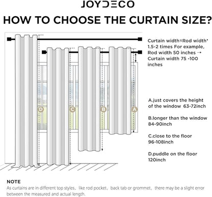 Joydeco White Velvet Curtains 96 inch Length 2 Panels, Luxury Blackout Rod Pocket Thermal Insulated Window Curtains, Super Soft Room Darkening Drapes for Living Dining Room Bedroom,W52 x L96 inches