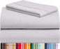 LuxClub 3 PC Twin Sheet Set, Deep Pockets Wrinkle Free Cooling Bed Sheets Hotel Bedding for Women, Men, Kids & Teens, Includes 1 Fitted Sheet, 1 Flat Sheet and 1 Pillowcase-Silky Soft Dove Gray