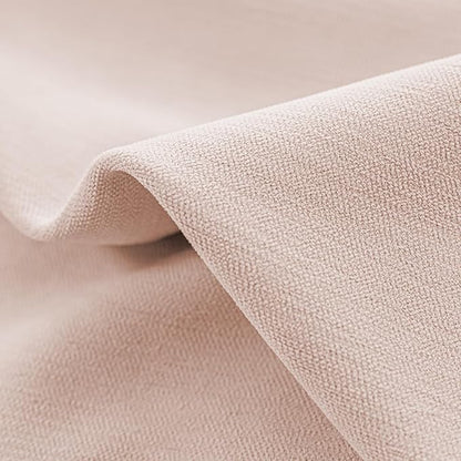 jinchan Chenille Blackout Curtains 96 Inches Long Light Pink Thermal Insulated Curtains for Living Room Bedroom 2 Panels Triple Weave Noise Reducing Nursery Drapes Girls Room Curtains 50x96 Inch