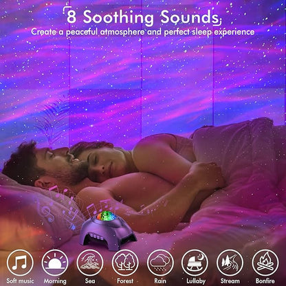 Rossetta Galaxy Projector, Star Projector LED Lights for Bedroom, White Noise Aurora Projector, Night Light for Kids Room, Adults Home Theater, Ceiling, Room Decor, Gift for Christmas, Birthday