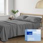 THREAD SPREAD 100% Cotton Full Size Bed Sheet Set - 400 Thread Count 4 PC Cotton Sheets for Full Size Bed, Soft, Cooling Sheets Full Size, Luxury Sheets, Fits upto 18" Deep Pocket Mattress (Dark Grey)