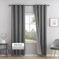 3-in-1 Layers Soundproof Curtains,Grommet Full Blackout Thermal Noise Dampening Curtains for Living Room, Bedroom(1 Panel,Grey,50" x108")