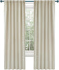 Deconovo Blackout Curtains Back Tab and Rod Pocket Thermal Insulated Room Darkening Curtains for Living Room 52Wx108L Inch Light Beige 2 Panels