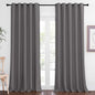 NICETOWN Blackout Gray Curtain 102 inch Length, Grommet Extra Long Thermal Curtain Room Darkening Sound Reducing Window Drape for Sliding Glass Door/Living Room (W66 x L102, 1 Panel)
