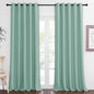 NICETOWN Blackout Curtain Drape for Bedroom - Light Reducing Thermal Insulated Solid Grommet Room Darkening Window Curtain 90 inches Long for Living Room (Aqua Blue, 1 Piece, W66 x L90)