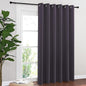 NICETOWN Blackout Sliding Door Curtains 84 Inch Length, Extra Wide Room Divider Grommet Energy Saving Thermal Insulated Curtain for Patio Door Window(W80 x L84, 1 Panel, Greyish Purple)