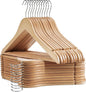 Wooden Hangers Clothes Hangers Slim Wood Hanger Coat Hanger for Closet,Hanger with Extra Smooth Finish,Hangers for Shirt Suit Dress 20 Pack Natural