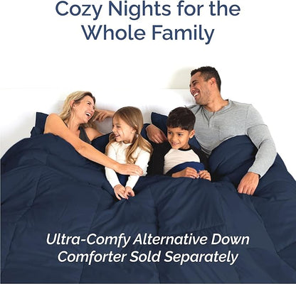 Queen 6 Piece Sheet Set - Cooling, Comfy & Breathable - Hotel Luxury Bedding, Includes Fitted Sheet for Women, Men, Kids & Teens - 1 Flat, 1 Fitted Sheet, 4 Pillowcases with Deep Pockets - Navy Blue