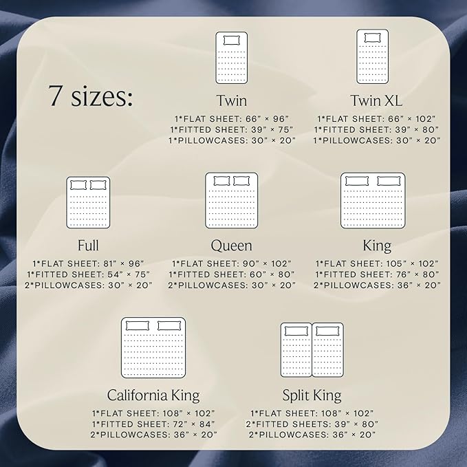 LuxClub 4 PC California King Sheet Set, Deep Pockets Wrinkle Free Cooling Bed Sheets Hotel Bedding for Women, Men, Includes 1 Fitted Sheet, 1 Flat Sheet and 2 Pillowcases-Navy