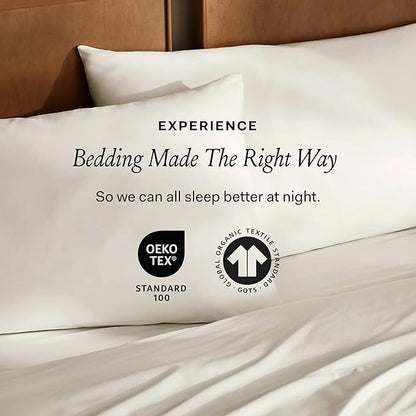 BOLL & BRANCH Signature Hemmed Sheet Set - Twin XL, Juniper - Luxury 100% Organic Cotton - Includes 1 Flat, 1 Fitted, 2 Pillowcases - Buttery Soft