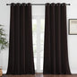 NICETOWN Bedroom Curtain Room Darkening Drapery 102 inches Length - Home Fashion Thermal Insulated Grommet Room Darkening Curtain for Living Room (Toffee Brown, 1 Panel, 52 x 102 inches)