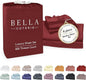 Bella Coterie Luxury Bamboo Viscose 34” Split Top King Size Sheet Set | 1 Fitted Sheet for Sleep Number & Adjustable Beds | 100% Organically Grown | Cooling & Soft | 18” Deep Pocket [Merlot]