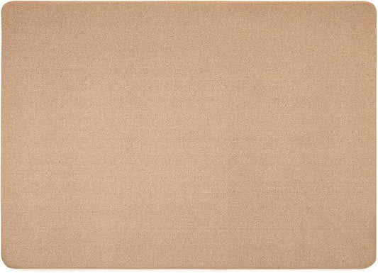 House, Home and More Skid-Resistant Carpet Indoor Area Rug Floor Mat - Pebble Beige - 4 Ft X 6 Ft - Non Slip Rubber Backing, Stain Resistant, Dog Friendly, Living Room Bedroom Kitchen Entryway