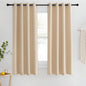 NICETOWN Blackout Living Room Curtain 63 inches Long - Window Treatment Thermal Insulated Solid Grommet Vertical Drapes Sound Reducing for Bedroom (Biscotti Beige, 1 Panel, 46 by 63 Inch)