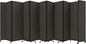 Versare Room Divider 360 Portable Wall Partition | Folding Panels | Large Freestanding Divider | Locking Wheels | Temporary Room Separator | 25' x 7'6'', Mocha
