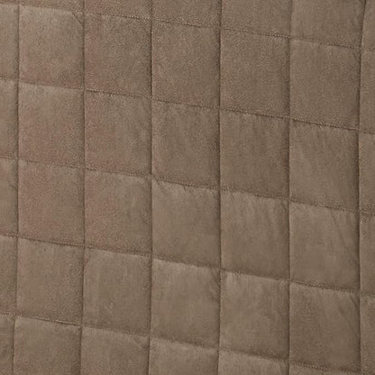 Touch of Class Camden Luxury Bedding | Neutral Sand Color | Classic Fitted Bedspread | Faux Suede Box Quilted Design | Designed 2 Piece Set Includes Twin Bedspread and 1 Standard Sham