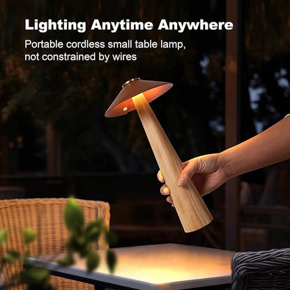 Battery Operated LED Table Lamps, 2000mAh Cordless Desk Lamp with 3 Level Brightness Touch Control Night Light for Nursery,Bedroom,Dining Room(Natural)