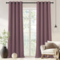 NICETOWN Blackout Drapery Curtain Panel 90 inches Long - Window Treatment Thermal Insulated Grommet Blackout Curtain/Drape for Bedroom Living Room (Dry Rose, 1 Panel, 46 by 90 inches)