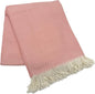 Alashan Cotton Acrylic Adirondack Herringbone Woven Throw (Pink Carnation)