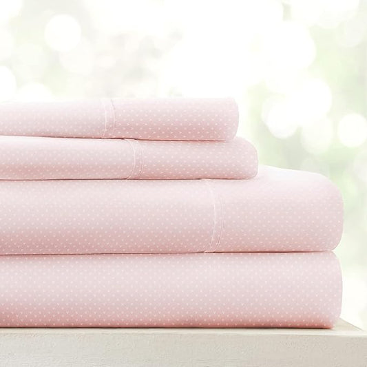 Linen Market 3 Piece Twin Bedding Sheet Set (Pink Hearts) - Sleep Better Than Ever with These Ultra-Soft & Cooling Bed Sheets for Your Twin Size Bed - Deep Pocket Fits 16" Mattress