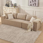 106" 3-Seater Sofa, Cloud Modular Sofa with Certified Foam, Upholstered Floor Sofa with Deep Seat, Upholstered Sofa for Bedroom Living Room, No Assembly Required (Teddy Boucle, Camel)