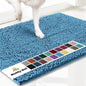 Muddy Mat® | Super Absorbent Door Mat Indoor, Microfiber Quick Dry Chenille Entryway Rug, Non-Slip Front Door Mat, Indoor Mats for Entryway, Machine Washable Pet Rug, Sky Blue 18"x28"
