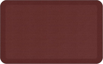 GelPro Designer Comfort Grasscloth Crimson Ergo-Foam Anti-Fatigue Kitchen Floor Mat, 20"x32"