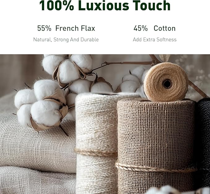 Hyde Lane Luxury Linen Quilt Set King Size, European Flax Cotton Blend Bedding for Bedspread and Coverlet, Box Stitched, with 2 Pillow Shams, 106"x96", Sage