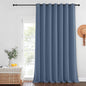 NICETOWN Stone Blue Blackout Curtain 120 inch Length, Grommet Window Treatment Thelma Insulated Room Divider Sliding Door Drape for Bedroom/Living Room, 1 Panel, W100 x L120