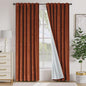 Lazzzy Burnt Orange Blackout Velvet Curtains 84 Inch Long Thermal Insulated Room Darkening Curtain Drapes Luxury Back Tab Window Treatments for Bedroom Living Room 2 Panels, 52 x 84 Inch, Caramel